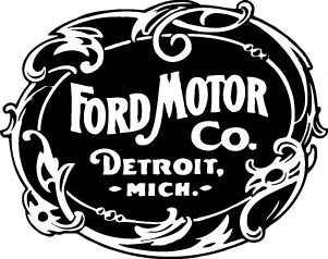 Ford motors blue oval logo