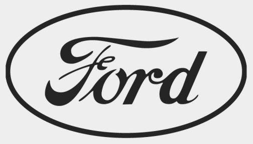 In 1912 the Ford logo made a complete change over to a very simplistic oval 