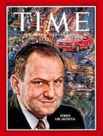 Lee Iacocca/Mustang on Time Cover