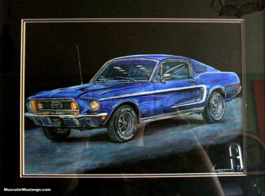 1968 Mustang GT Painting