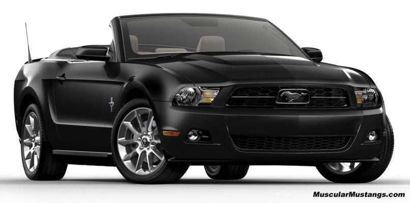 2011 mustang convertible black. 2011 Mustang V6 Black