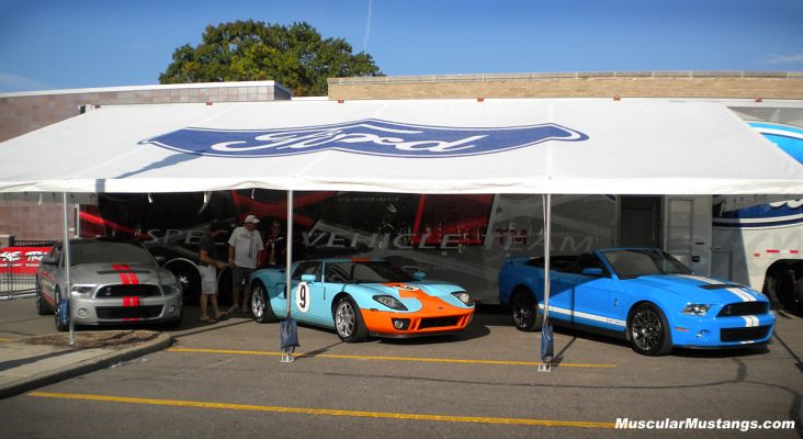 This is a picture of the Ford display at the 2011 Woodward Dream Cruise