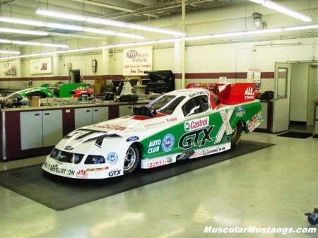 John Force Racing 2006 Ford Mustang Funny Car Body Spy Shots Pics