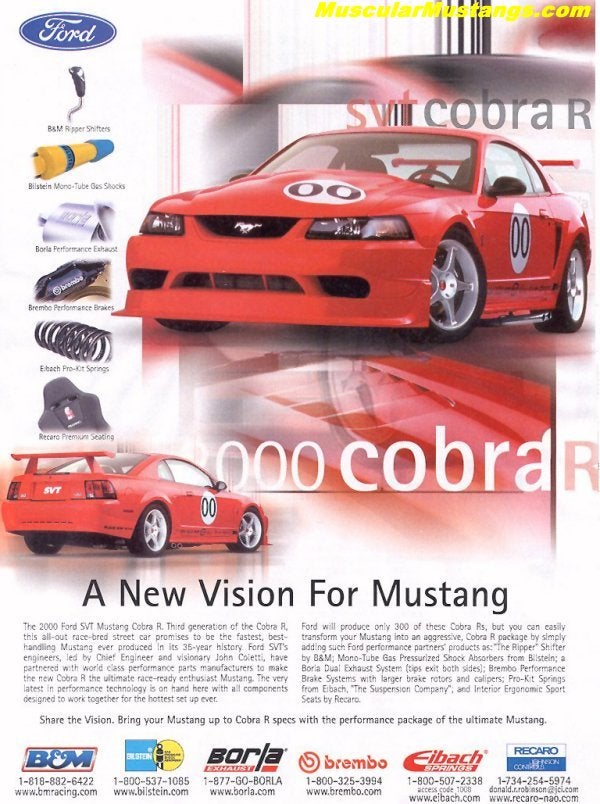 car photo stat info specs brochure print poster parts ad dealer dealership race sport fast Compare Sheet Buick GNX VS Ford Mustang Cobra R
